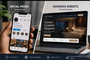 social-media-vs-business-website-c114web